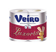 Туалетная бумага &quot;Veiro-Luxoria&quot; (4 рул.белая, 3-х сл.) (Сыктывкар)