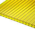 Поликарбонат сотовый &quot;Sotalight&quot; ширина 2.1м,толщина 6мм,жёлтый 0,86 кг/м2 (ЮГ-ОЙЛ-ПЛАСТ)