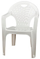 Кресло пластм. белое М2608 (Альтернатива)