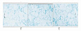 Экран под ванну 1,5м &quot;Оптима&quot; пластик 30-голубой мрамор (Alavann)