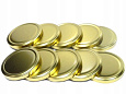 Крышка для консерирования с резьбой d100мм лак золотая, россыпь (3984) (Елабуга)